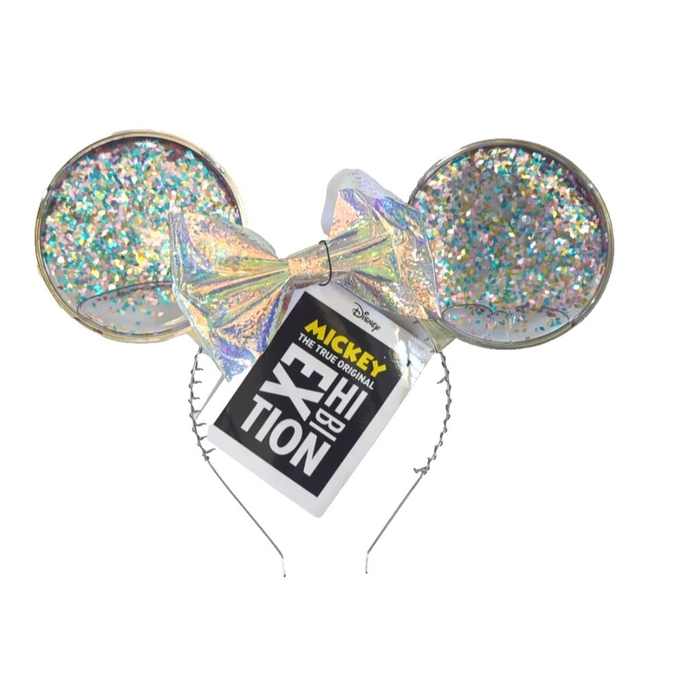 Disney‎ Mickey The True Original Exhibition Ears Glitter Clear New Headband